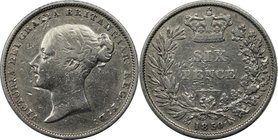 Europäische Münzen und Medaillen, Großbritannien / Vereinigtes Königreich / UK / United Kingdom. Victoria (1837-1901). Sixpence (6 Pence) 1850, Silber...