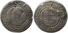 Europäische Münzen und Medaillen, Großbritannien / Vereinigtes Königreich / UK / United Kingdom. Elizabeth I. Sixpence (6 Pence) 1563, Kleiner Kopf. S...