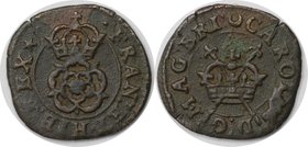 Europäische Münzen und Medaillen, Großbritannien / Vereinigtes Königreich / UK / United Kingdom. Charles I. "Rose" Farthing 1625-49, Spink 3207. Sehr ...