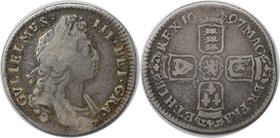 Europäische Münzen und Medaillen, Großbritannien / Vereinigtes Königreich / UK / United Kingdom. William III. (1694-1702). Shilling 1697, Silber. Schö...