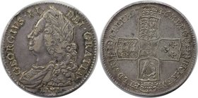 Europäische Münzen und Medaillen, Großbritannien / Vereinigtes Königreich / UK / United Kingdom. George II. (1727-1760). 1/2 Crown 1746 LIMA, Silber. ...