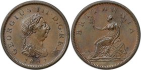 Europäische Münzen und Medaillen, Großbritannien / Vereinigtes Königreich / UK / United Kingdom. George III. (1760-1820). Penny 1807, Kupfer. KM 663, ...