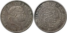 Europäische Münzen und Medaillen, Großbritannien / Vereinigtes Königreich / UK / United Kingdom. George III. (1760-1820). 1/2 Crown 1817. Silber. Spin...