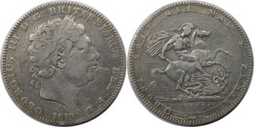 Europäische Münzen und Medaillen, Großbritannien / Vereinigtes Königreich / UK / United Kingdom. George III. Crown 1819, Silber. KM 675. Sehr schön...