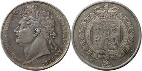 Europäische Münzen und Medaillen, Großbritannien / Vereinigtes Königreich / UK / United Kingdom. George IV. (1820-1830). 1/2 Crown 1823, Silber. KM 68...