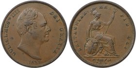 Europäische Münzen und Medaillen, Großbritannien / Vereinigtes Königreich / UK / United Kingdom. William IV. (1830-1837). Penny 1834, Kupfer. KM 707, ...
