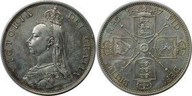 Europäische Münzen und Medaillen, Großbritannien / Vereinigtes Königreich / UK / United Kingdom. Victoria (1837-1901). Florin 1887, Silber. KM 762. Sp...