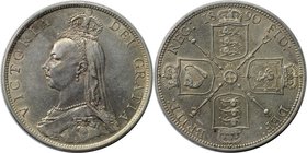 Europäische Münzen und Medaillen, Großbritannien / Vereinigtes Königreich / UK / United Kingdom. Victoria (1837-1901). Florin 1890, Silber. KM 762. Sp...