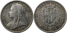 Europäische Münzen und Medaillen, Großbritannien / Vereinigtes Königreich / UK / United Kingdom. Victoria (1837-1901). 1/2 Crown 1898, Silber. KM 782....
