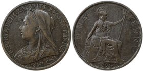 Europäische Münzen und Medaillen, Großbritannien / Vereinigtes Königreich / UK / United Kingdom. Victoria (1837-1901). Penny 1898, Bronze. KM 790, Spi...