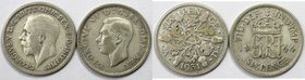 Europäische Münzen und Medaillen, Großbritannien / Vereinigtes Königreich / UK / United Kingdom, Lots und Sammlungen. 6 Pence 1931 (Sehr Schön), 6 Pen...