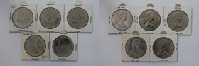 Europäische Münzen und Medaillen, Großbritannien / Vereinigtes Königreich / UK / United Kingdom, Lots und Sammlungen. Isle of Man. 5 x 1 Crown 1979. K...
