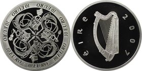 Europäische Münzen und Medaillen, Irland / Ireland. Keltische Kultur. 10 Euro 2007, Silber. KM 58. Polierte Platte, mit Plastik Box