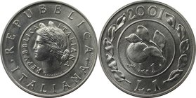 Europäische Münzen und Medaillen, Italien / Italy. "Geschichte der Lira - Lira 1946". 1 Lira 2001, Silber. KM 219. Stempelglanz