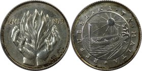 Europäische Münzen und Medaillen, Malta. "Departure of foreign forces". 1 Pound 1979, Silber. 0.17 OZ. KM 51. Stempelglanz