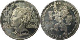 Europäische Münzen und Medaillen, Niederlande / Netherlands. Königin Wilhelmina. 10 Ecu 1995, Kupfer-Nickel. KM X#90. Stempelglanz