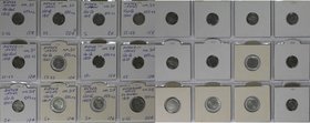Europäische Münzen und Medaillen, Niederlande / Netherlands, Lots und Sammlungen. Niederlande Indien / Netherlands Indies. 11 х 1/10 Gulden (1912-1945...