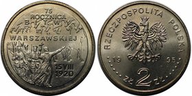 Europäische Münzen und Medaillen, Polen / Poland. Warschauer Schlacht. 2 Zlotych 1995, Kupfer-Nickel. KM Y#297. Stempelglanz, Haarkratzer