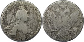 Russische Münzen und Medaillen, Katharina II. (1762-1796), 1 Rubel 1768. Silber. Bitkin 205. Sehr schön
