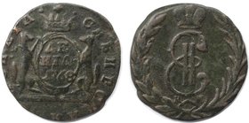 Russische Münzen und Medaillen, Katharina II. (1762-1796). Denga 1768 KM, Kupfer. Bitkin 1173. Sehr schön-vorzüglich