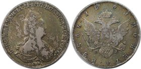 Russische Münzen und Medaillen, Katharina II. (1762-1796). Rubel 1791 SPB-TI-JaA, Silber. Bitkin 254. Vorzüglich