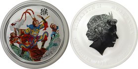 Weltmünzen und Medaillen, Australien / Australia. Monkey. 1 Dollar 2016, Silber. 1 OZ. Polierte Platte