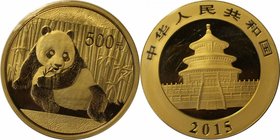 Weltmünzen und Medaillen, China. 500 Yuan 2015, Gold. Stempelglanz