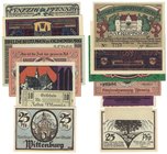 Banknoten, Deutschland / Germany, Lots und Sammlungen. Notgeld. Falkenburg (Pommern) 10 Pfennig 01.02.1919. Grabowski: F2.6a. I, Dargun (Mecklenburg-S...