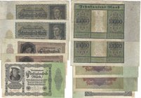 Banknoten, Deutschland / Germany, Lots und Sammlungen. Geldscheine der Inflation (1919-1924). 2 x 5000 Mark Reichsbanknote 19.11.1922. Pick: 78, Ro: 7...