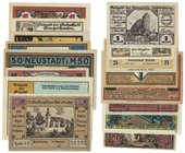 Banknoten, Deutschland / Germany, Lots und Sammlungen. Notgeld. Pößneck. 75 Pfennig 1921. SS1066_6-4-3. II, Medebach. 50 Pfennig 1921. G/M 875.1. I-II...