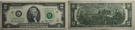 Banknoten, USA / Vereinigte Staaten von Amerika, Federal Reserve Bank Notes. 2 Dollars 2009. I
