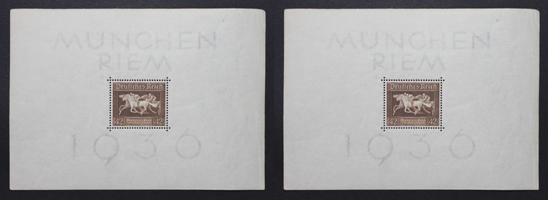Briefmarken / Postmarken, Deutschland / Germany, Deutsches Reich. Block 4 Das Br...