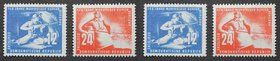 Briefmarken / Postmarken, Deutschland / Germany. DDR. 750 Jahre Mansfelder Kupfer Bergbau. 12 Pf, 24 Pf 1950. Mi.Nr.: 273-274 **
