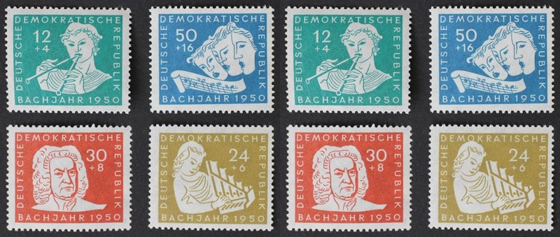 Briefmarken / Postmarken, Deutschland / Germany. DDR. "200. Todestag von J. S. B...