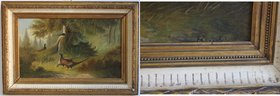 Kunst und Antiquitäten / Art and antiques. Ölgemälde. Bayerische Schule. Jagdbild, Fasane. Maße Gemälde: 63 x 39 cm. Maße mit Rahmen: 82 x 56 cm. Öl a...