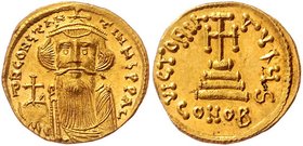 Byzanz Constantinus II. 641 - 668
 Solidus o. J. Konstantinopel. 4,44g. MIB 23 stgl