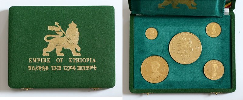 Äthiopien Haile Selassie 1930 - 1936 (erste Regierungszeit)
 Münzsatz / Coin Se...