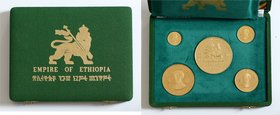 Äthiopien Haile Selassie 1930 - 1936 (erste Regierungszeit)
 Münzsatz / Coin Set 1966 zum 75. Geb. & 50. Jahrestag der Thronbesteigung von Kaiser Hai...