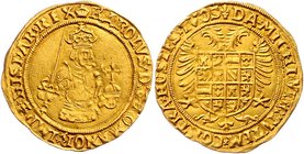Belgien Karl V. ( Karl I. von Spanien) 1506 - 1555
 1 Gouden Real o. J. Brügge. 5,34g. Delmonte 515, Friedb. 206 vz