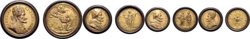 Italien Vatikan
Innocent XI. 1676 - 1689 Lot 4 Stück vergoldete Medaillen 17. J...