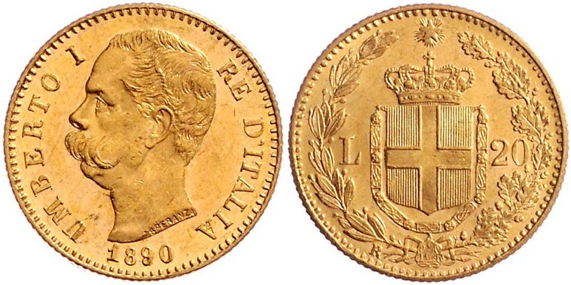 Italien Königreich
Diverse Lot 9 Stück diverse 20 Lire ab 1862, untersch. Jahre...