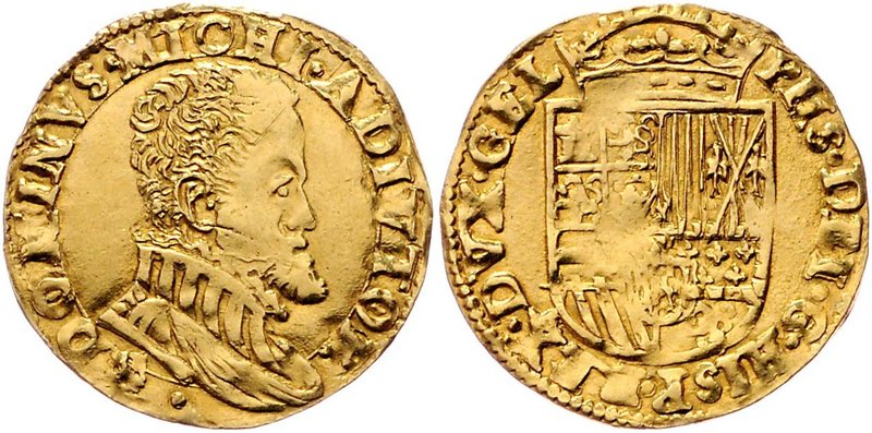Niederlanden Philipp II. von Spanien 1555 - 1598
 1/2 Real d´or o. J. Geldern. ...