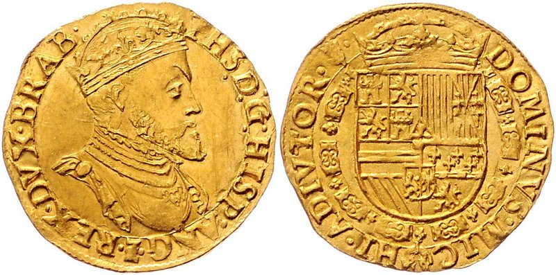 Niederlanden Philipp II. von Spanien 1555 - 1598
 Real d´or o. J. (1557-60) Ant...