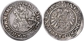 Münzen Römisch Deutsches Reich - Habsburgische Erb- und Kronlande Ferdinand I. 1521 - 1564
 1/2 Guldentaler 1562 Joachimsthal. 14,20g. MzA. Seite 45 ...