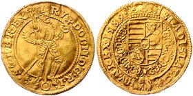 Münzen Römisch Deutsches Reich - Habsburgische Erb- und Kronlande Rudolph II. 1576 - 1612
 Dukat 1589 Wien. 3,47g. MzA. Seite 75 s/ss