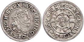 Münzen Römisch Deutsches Reich - Habsburgische Erb- und Kronlande Rudolph II. 1576 - 1612
 Zwitterkreuzer 1605/1602 Hall. 0,83g. MzA. Seite 91 (Mm. F...