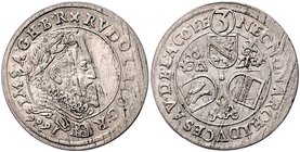 Münzen Römisch Deutsches Reich - Habsburgische Erb- und Kronlande Rudolph II. 1576 - 1612
 3 Kreuzer 1606 vermutlich UNIKUM, Ensisheim. 2,00g. MzA. S...