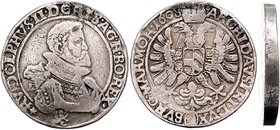 Münzen Römisch Deutsches Reich - Habsburgische Erb- und Kronlande Rudolph II. 1576 - 1612
 2 Taler 1608 Kuttenberg. 55,98g. MzA. Seite 94 (Mm. D. End...
