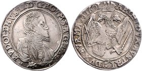 Münzen Römisch Deutsches Reich - Habsburgische Erb- und Kronlande Rudolph II. 1576 - 1612
 Taler 1601 Kuttenberg. 28,98g. MzA. Seite 88 (Mm J. Spiess...