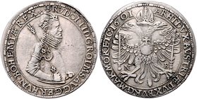 Münzen Römisch Deutsches Reich - Habsburgische Erb- und Kronlande Rudolph II. 1576 - 1612
 Taler 1601 NB Nagybanya. 28,82g. MzA. Seite. 87, Huszar 10...
